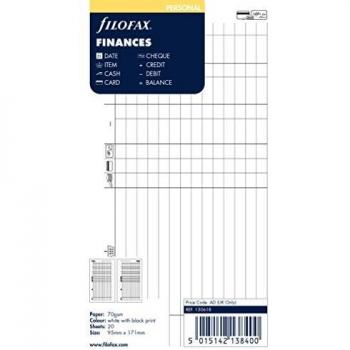 Filofax Personal Finance Organizer, 95x171mm