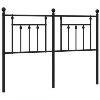 Cadre tête de lit en métal sombre 140 cm – Vidaxl