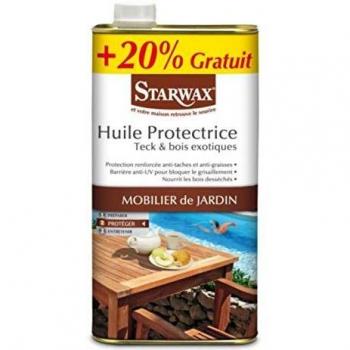 Huile protectrice pour teck et bois exotiques 1 l + 200 ml