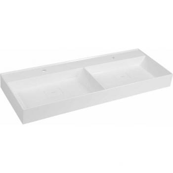 Lavabo Double Godiva 119x44 cm – Sapho – Bianco GU119