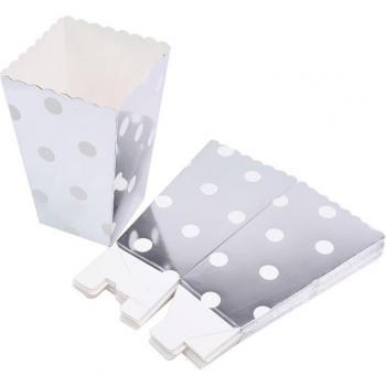 Paquete de 6 Cajas Decorativas Oro Rosa y Plata, Ideal para Cumpleaños