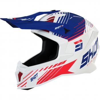 Shot Lite Fury Casco Motocross Rosso/Blue S