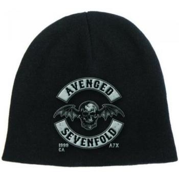 Black Death Bat Crest Beanie