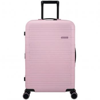 Mala de Viagem 67cm Rosa Mate com Rodas