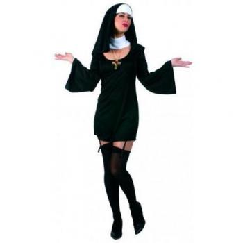 Vestito da Suora con Cuffia e Colletto TG.L 44/46