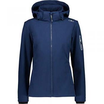 CMP Women's Blue Hooded Softshell Jacket
