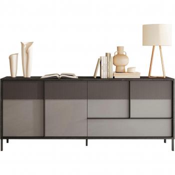 Sideboard Everest 206 cm, grau, FSC-zertifiziert