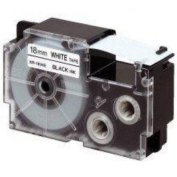 Casio® Schriftbandkassette XR-12WE1, 12 mm x 8 m, schwarz auf weiß