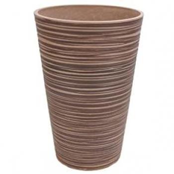 Grand Vase Tondo en Fibre d'Argile Noir