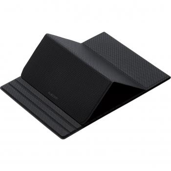 Trackball Mouse Flip Pad – Black, Soft Leather, Adjustable Tilt (MP‑TBM01BK)