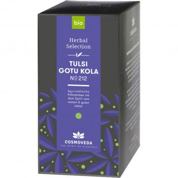 Cosmoveda Tulsi & Gotu Kola Tee, 25 Teebeutel