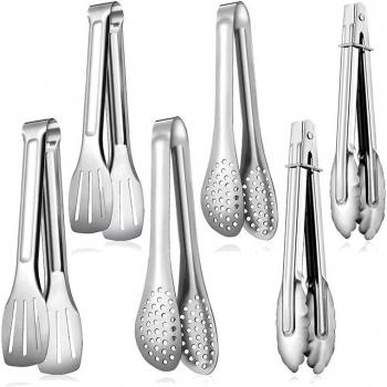 6 Pcs RVS Serveer