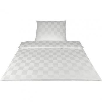 Tissu de draps damas Élégance – Blanc (140x200 cm)