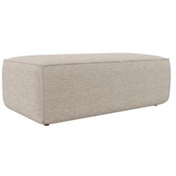 Puf amelia, tessuto beige testurizzato