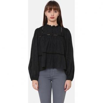 Blusa Levi's de Manga Larga Negra para Mujer
