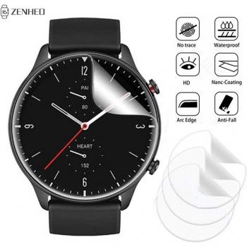 Protección de pantalla de hidrogel suave para Xiaomi Huami Amazfit GTR 2, 3 unidades