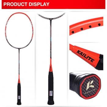 KAILITE 4U 80g G2 Ultra Light Full Carbon Badminton Racket with Wristband