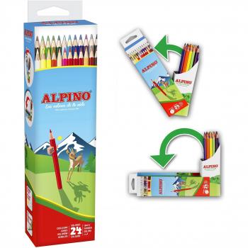 Estuche Alpino de 24 lápices de colores