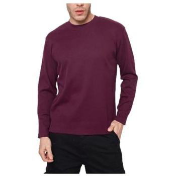 Pull Bordeaux H Col Rond