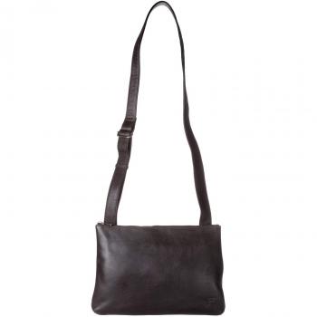 Borsa Urbana a Tracolla in Pelle Sottile Marrone