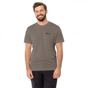 T-shirt Jack Wolfskin marron pour la randonnée