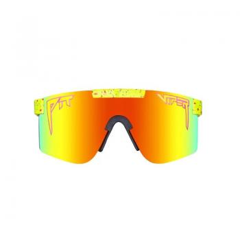 Pit Viper 1993 Original Unisex Yellow Rainbow Mirror Eyewear