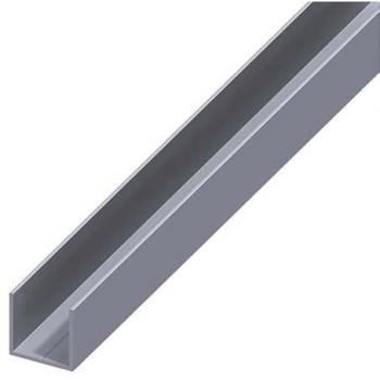 Profilo A U alluminio naturale 11,5x1,5 mm