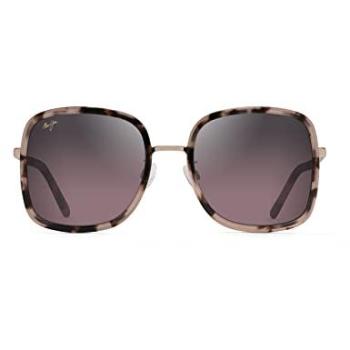 Maui Jim PUA 865 003 Rosa Tartaruga Gold Rosa Quadratische Sonnenbrille