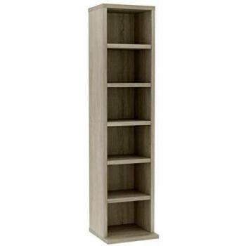 Meuble CD Chêne sonoma 21 x 16 x 88 cm Aggloméré VIDAXL