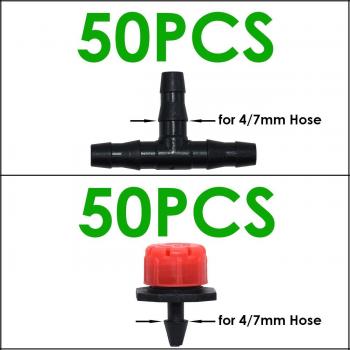 KESLA 50PCS Adjustable Drippers for 1/4'' Hose Watering System