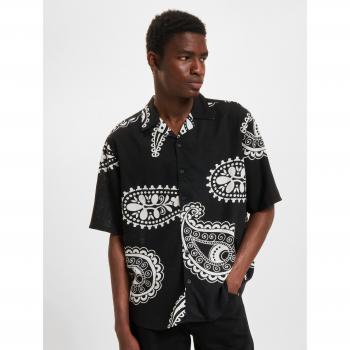 Only & Sons Regular Fit Freizeithemd in Schwarz, Größe XL