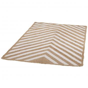 Miavilla Eco‑Weave Teppich Coco – Handgefertigt, 170 × 240 cm, Weiß