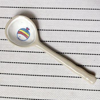 Stoneware Soup Spoon with Extended Handle – Housewares