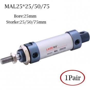 Mini cilindro neumático de aleación de aluminio MAL 25mm