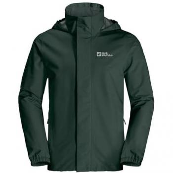 Chaqueta Stormy Point 2L con capucha Jack Wolfskin verde 4XL