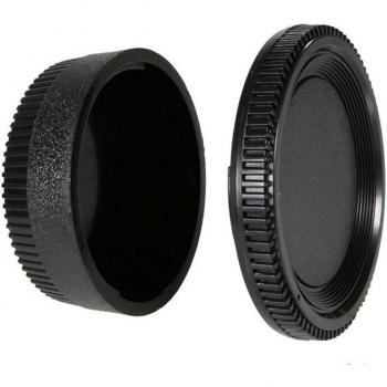 Canon EOS and Nikon AI Camera Lens Cap and Rear Cap Set