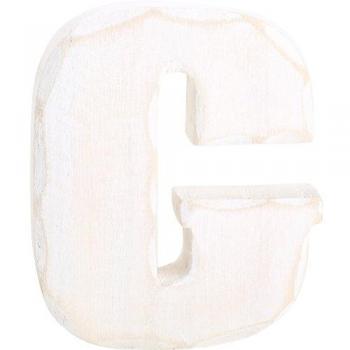 Holzletter C (1220) – 15 cm – Weiß