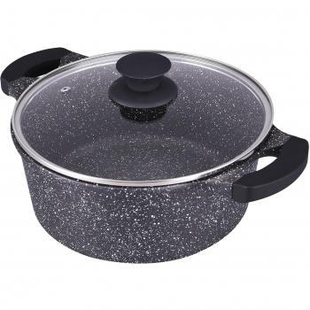 Alfa 13287 Ultra‑Durable Black Stone Skillet – Aluminum & Ceramic Blend