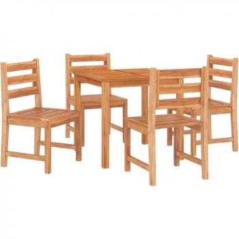 Mobilier de jardin haut de gamme en bois de teck – Kit dîner 5 éléments
