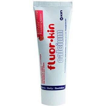 Strawberry-Flavored Children's Toothpaste by Kin with Calcium and Fluoride, 75ml