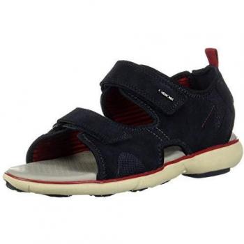 Geox Men's U Nebula L B Open Toe Sandals, Navy/Red