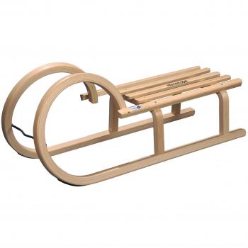 COLINT Schlitten mit Hörnern 100 cm Holz
