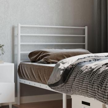 VidaXL 107 cm Metal Headboard in White