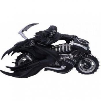 Motorradfahrer Sensenmann Figur 22,5 cm