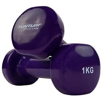 Tunturi 5 kg Black Vinyl Dumbbell Set