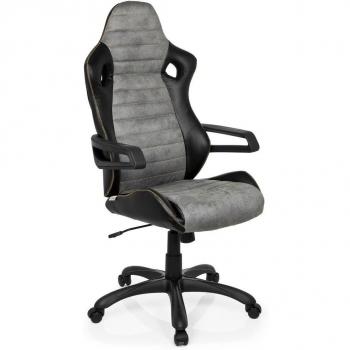 Racing‑Stuhl für Profi‑Zocker – Kunstleder, graue Version