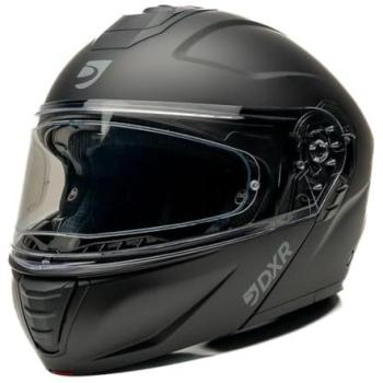 Atlas Moto Modulaire Adultes – Casque Noir à Double Homologation