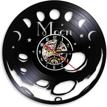 Reloj de pared decorativo de fase lunar