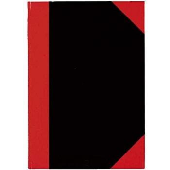 Stylex A6 Notizbuch kariert schwarz/rot