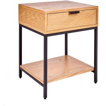 Eichen-Nachttisch ELEMENTS 40cm mit Schublade